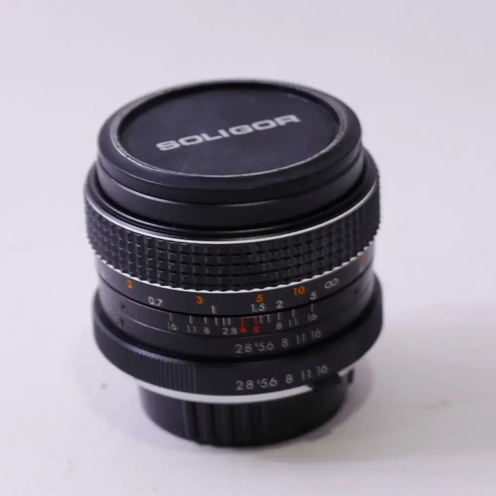 Soligor, 28mm Wide Angle Lens, 1:2.8, Photography, Hobby, Vintage, Collectible,